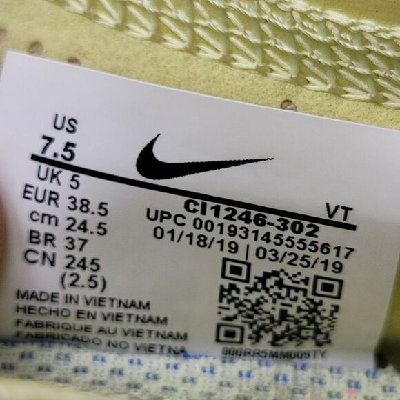 Nike Air Vapormax 2019 Women's Size 7.5 Running Green Ci1246-302 Womens Lace Up - Picture 10 of 11